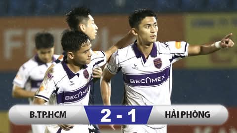 Kết quả Becamex TP.HCM 2-1 Hải Phòng: Chấm dứt mạch thắng